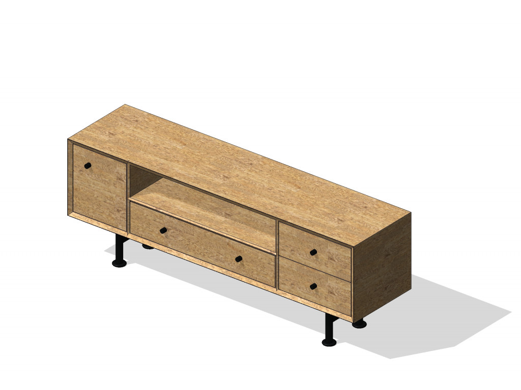 Muhtelif TV Unit 150x38x36
