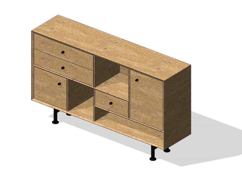 Muhtelif Cabinet 150x38x70 Open