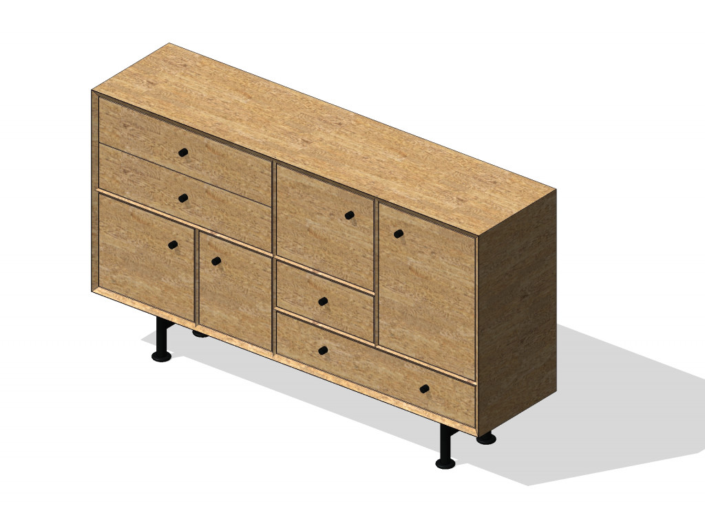 Muhtelif Dolap 150x38x70 Kapalı ürün görseli 4