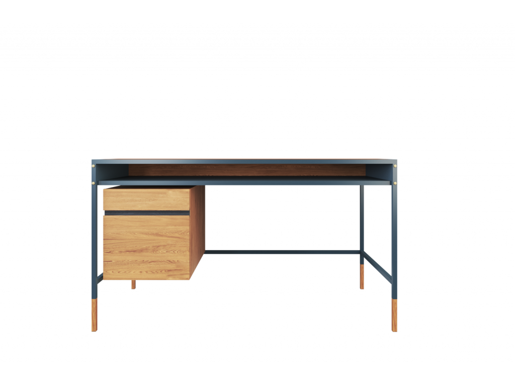 Cancana Study Desk with Caisson 140x55