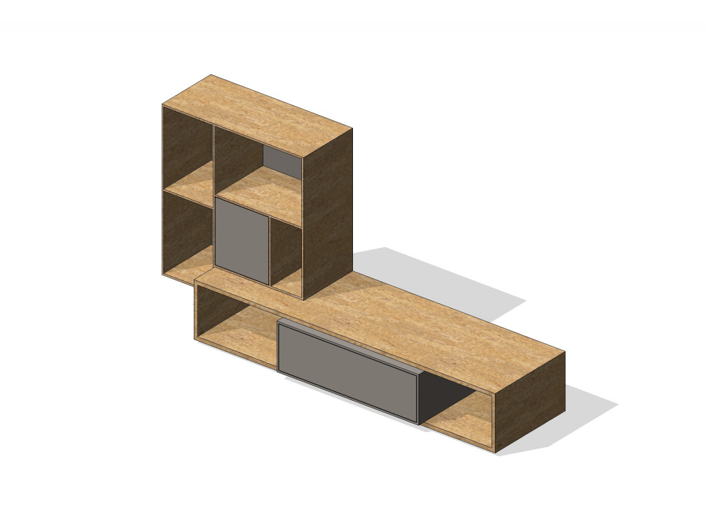 Yayvan TV Unit - Complete 180cm