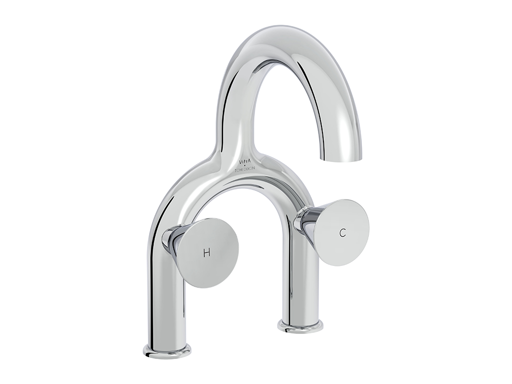Basin Mixer  Countertop For Double Hole Basin Vitra - Liquid Series