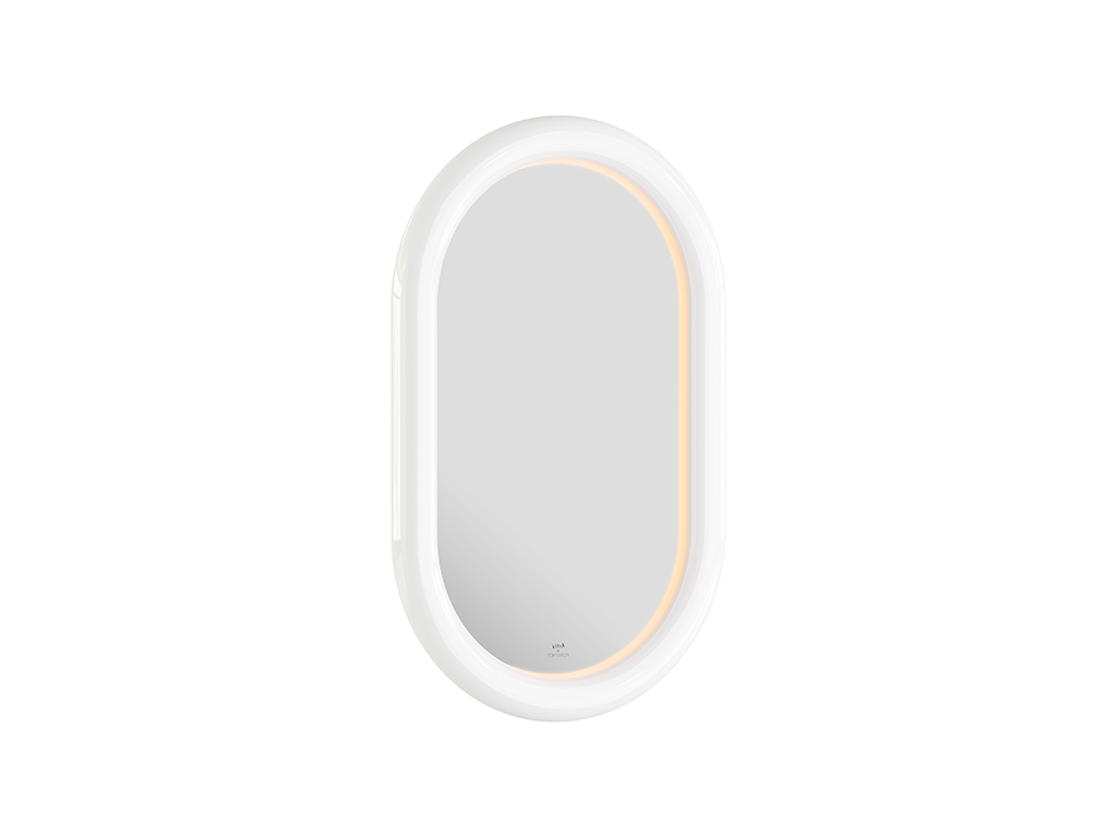 Illuminated Mirror With Ceramic Frame Vitra - Liquid Series