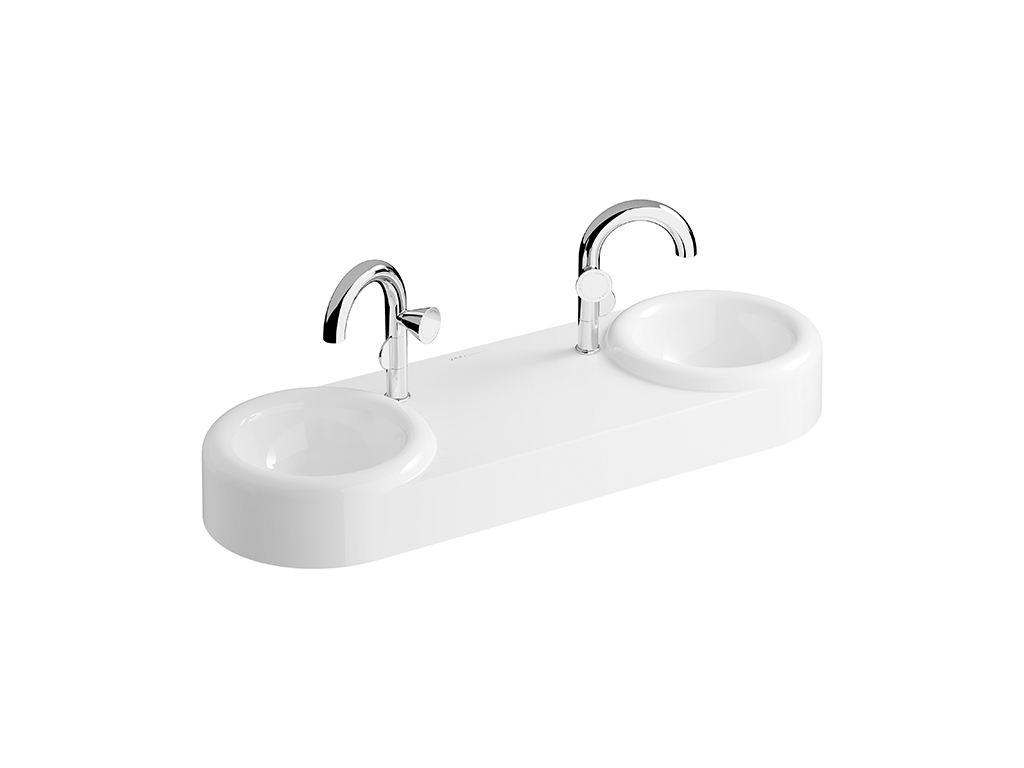 Wash Basin Double 120cm Wall Mounted Vitra - Liquid Series ürün görseli 2