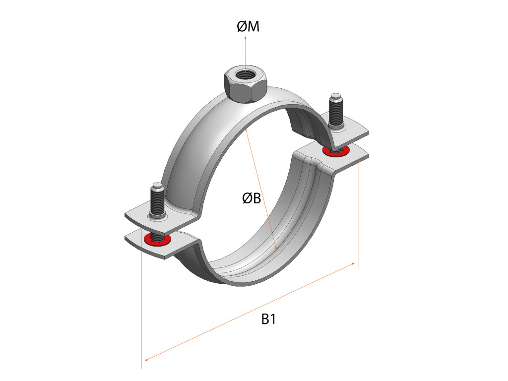 DN5L Insulation Support Clamp with or without Sliding Frame product image 2