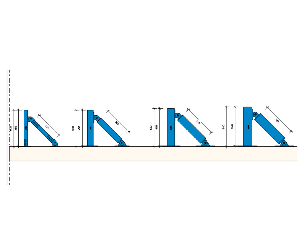 Heavy Duty Wall Mounted Cantilever Support System (1H+vertical bracing) product image 2
