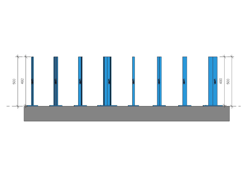 Light and Medium Duty Wall Mounted Cantilever Support System (1H) product image 2