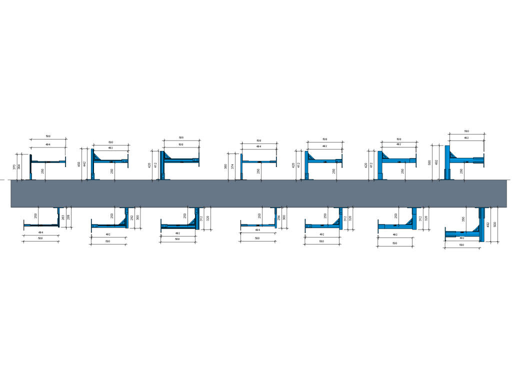 Light and Medium Duty Ceiling - Floor - Wall Mounted Support System (1V+1H) product image 2