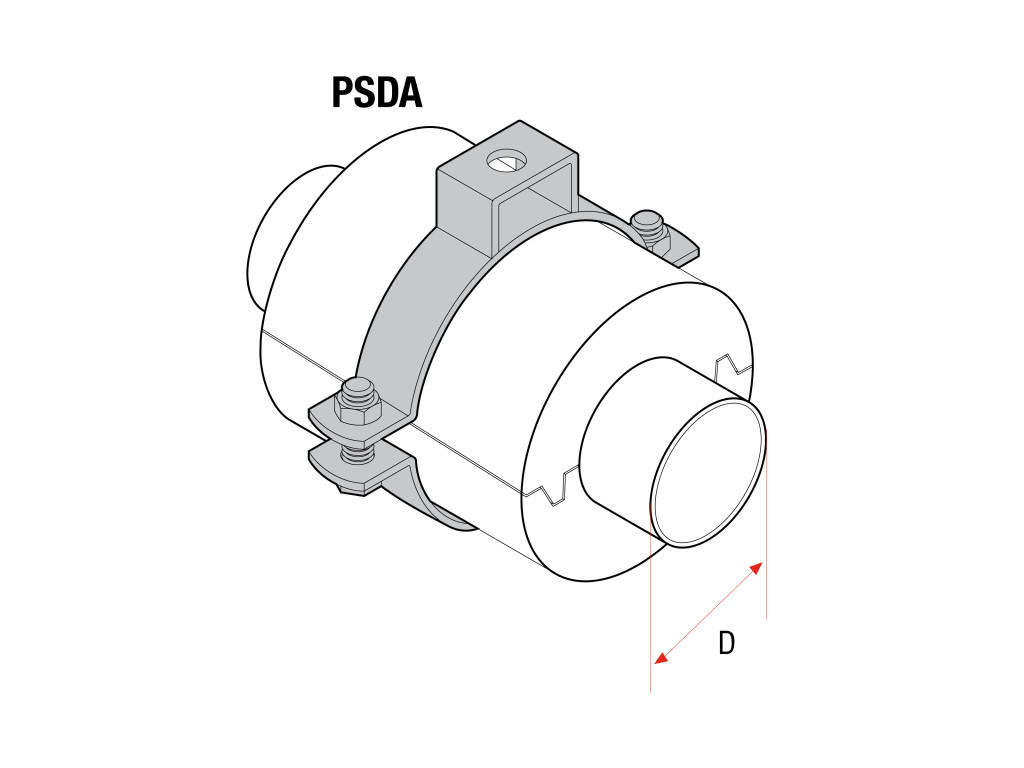 PSDA Insulation Support Clamp with or without Sliding Frame product image 4