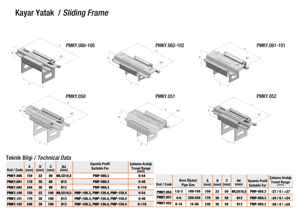 DN5L Insulation Support Clamp with or without Sliding Frame product image 8