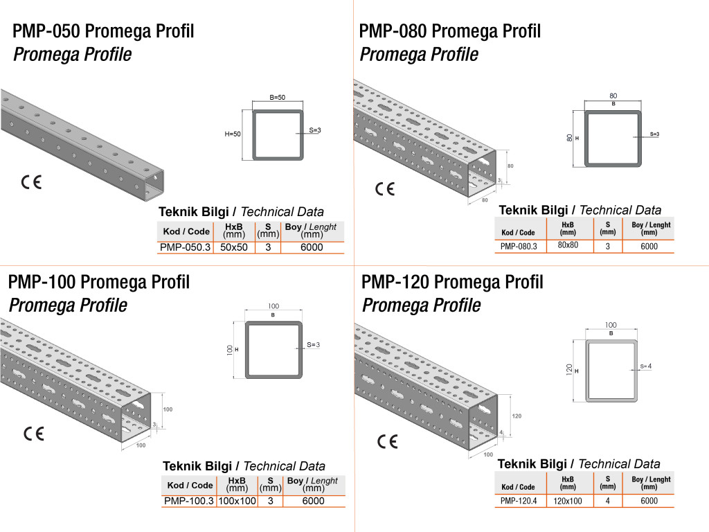 PROMEGA-Heavy Duty Ceiling - Floor Mounted Support System (2V+1H+Longitudinal bracing) product image 3
