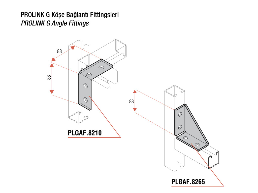 Light and Medium Duty Ceiling - Floor Mounted Support System (2V+2H) product image 6