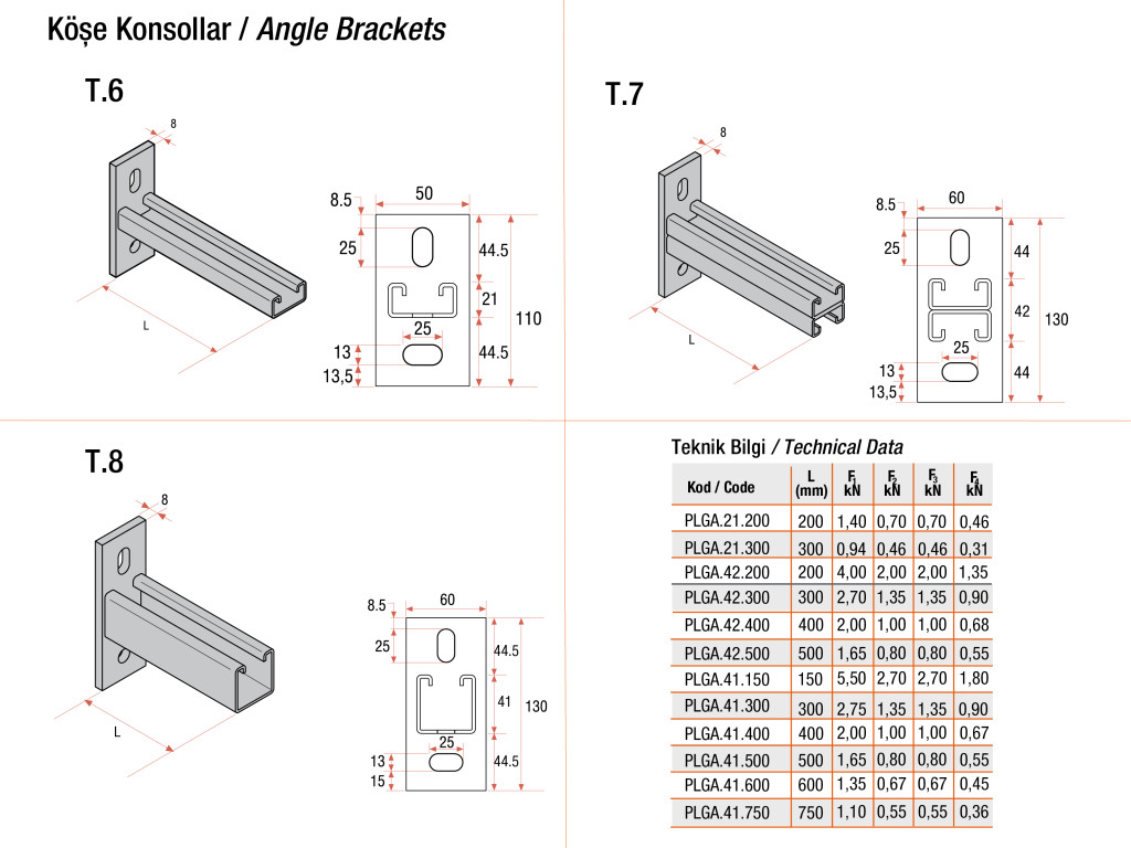 Light and Medium Duty Wall Mounted Cantilever Support System (1H) product image 4